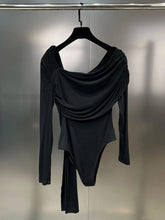 Azaria Cold Shoulder Backless Bodysuit